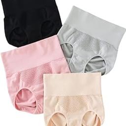 SHRI MODESHWARI ENTERPRISEWomen's Cotton Blend Free Size 4 in 1 TummyTucker Shapewear Panty for Women,Shaper Seamless Panty for WomenSeamless Shape wear with Anti Rolling (Pack of 4) Black-image-7