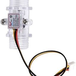 HEAVENGLOW Transparent Water Flow Sensor Flowmeter Hall Flow Sensor Water control 1-30L/min-image-75