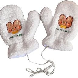 CALANDIS™ Warm Gloves Full Finger W/Hanging String Mittens One Size Strawberry Bear | Gloves & Mittens | Womens Accessories-40