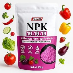 NPK 19 Fertilizer Powder for Plants 400g (Dhaniya, Palak & Methi) | Water Soluble | Balanced Plant Food for Faster Growth in Vegetable | Home & Outdoor Gardening-image-14