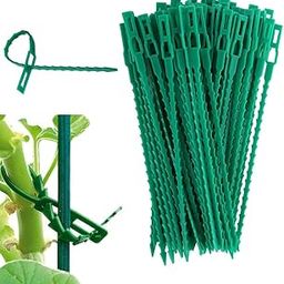 AstonAndia 60 PCS Plant Support for Climbers Plant Support Sticks Plant Climbing Wall Clips Plant Ties Twist Tie Plant Holder Tie for Garden Accessories(17cm)-picture-13