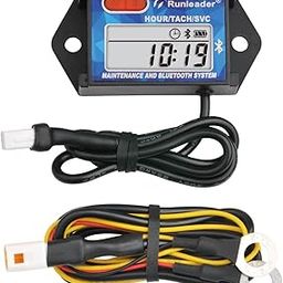 Runleader Digital Bluetooth Hours Tachometer, APP Remote Controlled Tach/Hour Meter,Maintenance Reminder & RPM Alert,Battery or DC Power Supply for Lawn Mower Generator Chainsaw Motorcycle Marine(1)-image-34