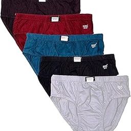 Cotton Inner Elastics Briefs/Hipster Panties Pack of 5 Colour PCS-image-39
