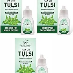 Dr. JPG Organic Panch Tulsi Drops 30ml / Panch Tusli Drops Extract/Natural Imunity Booster. Pack of 3-picture-32
