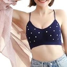 Women's & Girl's Polka dot Bralette Padded top Free Size (28 to 34) Bust Size-picture-18