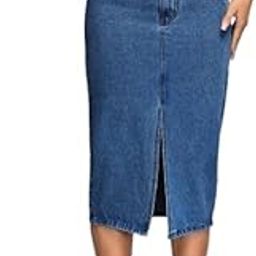 Womens Denim Skirts - A-Line || Pencil || High-Waist || Flared || Midi || Maxi || and Knee-Length Options for a Stylish and Comfortable Look-picture-22
