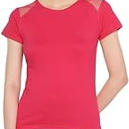Women's Shorts Sleeve Front Shoulder Mesh Sports Tshirt-image-83