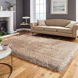W R CARPETS & RUGS Premium Shaggy Rug (Beige, Plain Solid, 4X6 FEET) Soft, Thick Pile for Cozy Comfort, Ideal for Home Décor, Available in Elegant Colors & Sizes-image-30