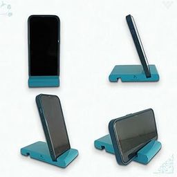 Handcrafted Wooden Mobile Stand, Cell Phone Stand for Office Desk for Home for Table Portable Compact & Lightweight Hands-Free Viewing All Smartphones & iPhone (Turquoise Blue Pack of 2)-28
