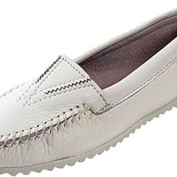 Women s Deerskin Gore Front Moccasin White Deerskin 7 B(M) US-image-36