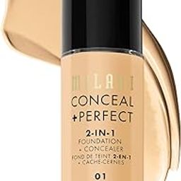 Milani Conceal Perfect 2 In 1 Foundation Natural Concealer, Creamy Vanilla, 30Ml, Full Coverage, for All Skin Type-image-52