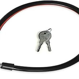 Top Team Heavy Duty Multipurpose Use Cycle, Bike, Helmet Oil Rubbed Cable Lock with Keys (Color - May Vary). (DO)-30