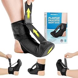 BraceAbility Plantar Fasciitis Night Splint Sock - Soft Plantar Fascia Brace for Sleeping, Achilles Tendonitis, Foot Drop, Heel Pain - Plantar Fasciitis Relief Night Splint for Women and Men (Small)-29