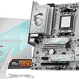MSI B850M Gaming Plus WiFi Motherboard, mATX - Supports AMD Ryzen 9000/8000 / 7000 Processors, AM5 - DDR5 Memory Boost 8200+ MT/s (OC), PCIe 5.0 x16 & 4.0 x4, M.2 Gen5, Wi-Fi 7, 5G LAN-0
