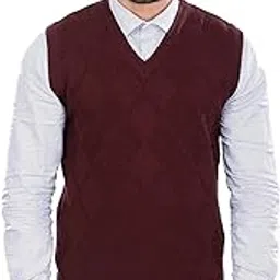 aarbee Men's Wool V-Neck Sweater-picture-38