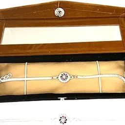 Rakhi/Silver Bracelet Rakhi For Brother/Bhai/Men/Boys With Velvet Gift Box/Roli/Chawal(107)-image-45