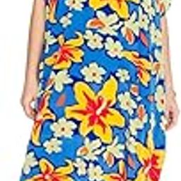 V Neck Bathing Suit Swimwear Bikini Coverup Long Slit Kaftan| Beachwear | One Size fits all (Blue)-14