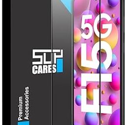 SupCares Military-Grade Gorilla Tempered Glass Screen Protector for Samsung Galaxy A15, Galaxy F15 and Galaxy M15 (6.5 Inch) With Installation Kit | Edge to Edge Coverage | Black-15