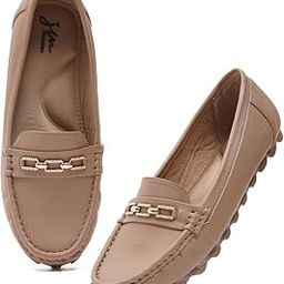 Women's Comfortable Loafers with Elegant Chain Buckle For Women & Girls-7