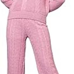 Woolen High Neck Sweater With Pajama Tracksuit For Women Winter Wear Co-ord Set-12