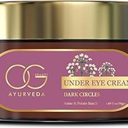 OG BEAUTY Ayurveda Dark Circles Under Eye Cream | Infused with Anise & Potato Starch | Reduces Dark Circles & Brightens Skin | Provides Relief from Puffiness | Suitable for All Skin Types | 50GM-image-2