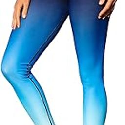 Swimming Pants for Women High Waisted Swim Pants Swim Leggings Swim Tights, Blue Gradient, Small-image-58