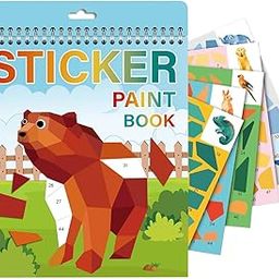 PATPAT® Sticker Books for Girls Kids Ages 4-8 Sea-Maid Horned Horse-21