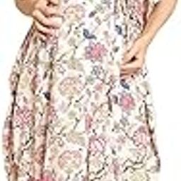 Floral Light Pink Maternity Kaftan-image-15