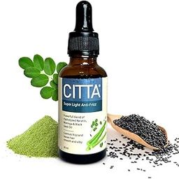 CITTA Super Light Anti-Frizz Hair Serum For All Scalp Types | Anti Hairfall Treatment For Men & Women | Frizz Control With Moringa & Black Seed Oil | Lightweight Post-Shampoo Treatment | Tames Unruly Hair & Flyaways | 30 ml-25