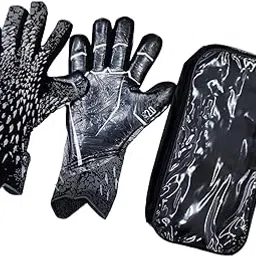 loom tree LOOM TREE® Football Goalkeeper Gloves Strong Grip Goalie Gloves for Adult Unisex Youth Black 8 | Team Sports | Soccer | Clothing, Shoes & Accessories | Gloves-picture-20
