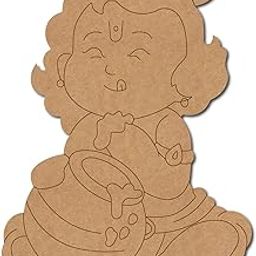 Cliths Premarked Krishna Ji Cutout Craft Décor Ideal for Janmashtami Home Decor Temple Decoration and DIY Craft (Pack of Single Piece)-image-24