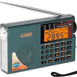 New Ver Shortwave Radio with Bluetooth, TF Card, Flashlight, Backlit Keys, Digital Recording, Alarm Clock, Sleep Timer, AA & Rechargeable Battery Powered, Type-C & ANT Jack-picture-13