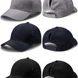 Ubervia Pieces Ponytail Baseball Caps Messy Bun Hat High Ponytail Baseball Hat Trucker Sun Hat for Women Men-image-18