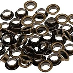 Nimida™ Metal Eyelets/Grommets/Rivets with Washers for Leather Craft Scrapbooking DIY Crafts Bags Tarpaulin - Bronze Colour | Outer Size - 13mm (1/2 inch) Inner Size 8 mm | Pack of 50-21