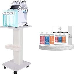 Hydrafacial Trolley Cart with Hydra Facial Serums Solutions Combo-23