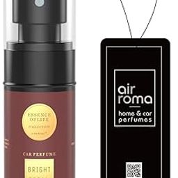 AIR-ROMA Bright Rose Petal Premium Car Perfume (60 ml) | Car Accessory Interior Fabric Spray | Anti Tobacco Anti-odor Technology | Long-lasting Air Freshener Scent | Fine Fragrance Car Air Freshener-19