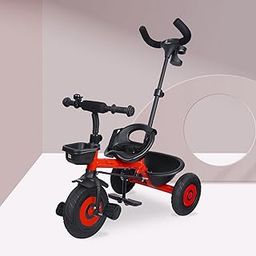 R for Rabbit Tiny Toes T20 Plus Tricycle for Kids with Rubber Wheels, Adjustable Parental Control, Seat Belt & Storage Basket | Baby Trike Cycle for 1.5 to 5 Year, Upto 25 Kg Boy & Girl (Red)-5