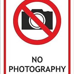 Mr. Safe No Photography Sign PVC Sticker A5 (5.8 inch X 8.2 inch)-image-18