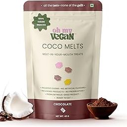 Oh My Vegan Chocolate Coco Melts - New Innovative Treats - Healthy Snacks for Adults - Gluten Free - Freeze Dried - Chocolate Vegan Snacks - Gourmet Dessert Treat for Snacking & Gifting - 40g-image-9