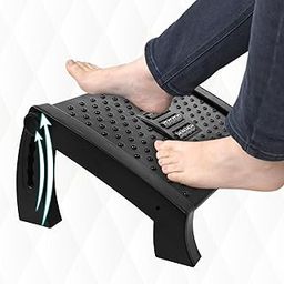 FROLVA™ Adjustable Foot Rest for Office Chair with foot Massage texture and Roller | Ergonomic Footrest for Office Desk with 6 Height adjustment | Leg Rest Stool | Foot Rest stool Under Table | Foot Stool for Home, Office Table and Sofa-26