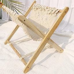 COTTONCUBE Macrame Bookend for Reading Books Book Holder Rack Handmade Boho Book Ends Shelf for Office, Nursery Living Room Bedroom, (18" L x 16" W) Inches, Beige-13