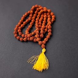 RUDRAKSHA AND GEMSTONE STORE पांच मुखी रुद्राक्ष की माला/5 मुखी रुद्राक्ष की माला 108 मानक की पंचमुखी रुद्राक्ष की माला गले में पहनने के लिए महादेव जी की 5 Face Ruthratcham Malai for Men & Women-image-17