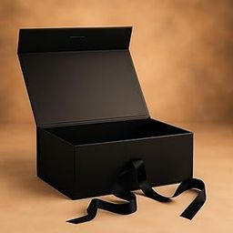 Special You Gift Box for Packaging (10 * 8 * 4 Inch), Hamper Boxes for Gift Empty, Decorative Boxes for Gifts for Women, Black Foldable Storage Box- Pack of 1-25