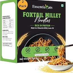 Essentiaeats Foxtail Millet Noodles Pack of 2, 390 gm | No Maida, Low GI, No Preservatives-image-8