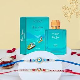 VOKKA Rakhi Gift for Brother – 1 Unisex Thai Aqua Perfume 100ml with 2 Rakhis | Ocean Eye Rakhi & A Vibrant Raksha Sutar | Raksha Bandhan Combo Set for Bhaiya & Bhabhi-image-106