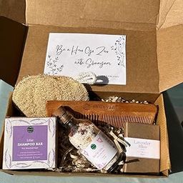 Shunyam Revitalize & Rejuvenate Gift Box | Shampoo Bar, Soap Bar, Bath Salt, Loofah, Neem Comb | Gift Set for Him and Her-35