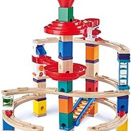 Hape Marble Run Toys, Super Spirals, Building Blocks Set-13