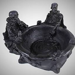 Creation 2 Skeleton Skull Ashtray - Black-image-42