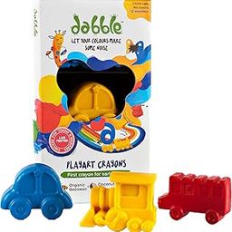 dabble Playart Chunkies Crayons | Safe and Organic Beeswax Crayons for 1 years + | Non-Toxic Chunkies for Toddlers | No Paraffin | Easy Grasp | For Preschool-18
