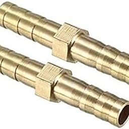 10mm outer diameter barbed brass Tube fitting Connector - 2 Nos-image-17